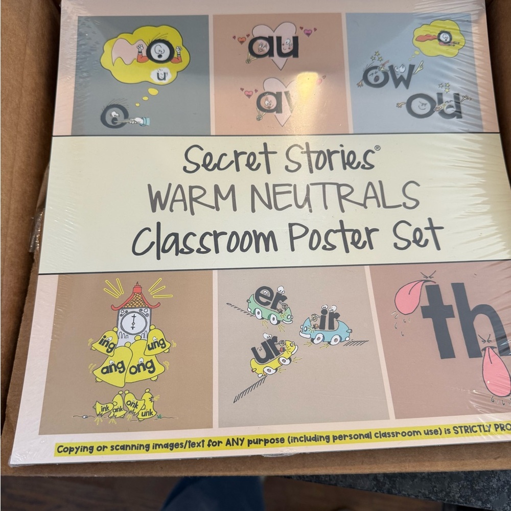 Secret Stories Warm Neutrals Classroom Poster Set